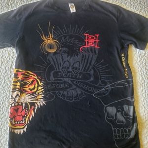 Ed Hardy - Death Before Dishonor T-Shirt - XL